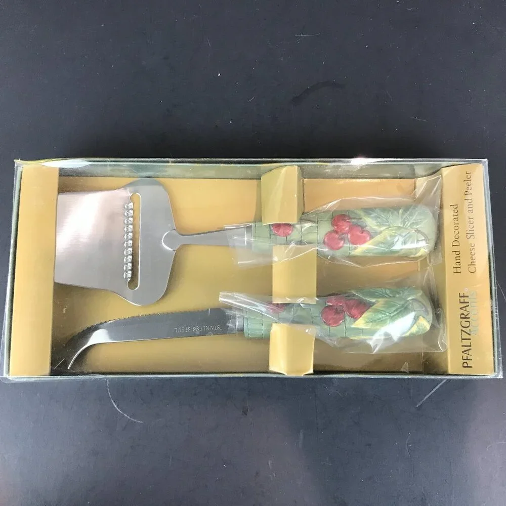 Pfalzgraff Cheese slicer/peeler, 2 pc set, Holiday